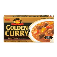 S&amp;B Golden Curry Sauce Mix Hot 220g Japanese Curry (NO MEAT CONTAINED)