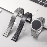 Applicable to Watch4 GT4Smart Watch One Bead Curved Bamboo Titanium Metal gt4Integrated Watch Strap