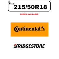 215/50R18 Continental UX7 Bridgestone T006