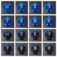 2025-26 Season Real Madrid Home Away Player Version Long Sleeve Jersey Bellingham Camavinga Cristian