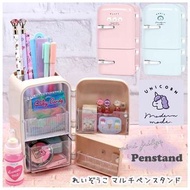 日本代購 罕見 家用 送禮 diy 化妝箱 飾物盒 可愛 y2k 貼紙 deco 收納 rement stand 小動物 只開一團 仿真 玩味 童趣 兔仔 薄荷綠 奶茶色 雪櫃 冰箱 熊 刺蝟 獨角獸