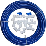 YZM 10 pcs 1/4" Quick Connect Push in to Connect Water Purifiers Tube Fittings for RO Water Reverse 
