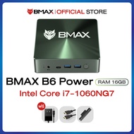 (รุ่นใหม่ 2023) BMAX B6 Series ( B6 Plus / Pro / Power ) Mini PC  มินิพีซี Windows11 CPU Gen10 Intel Core i3 i5 i7 GPU Iris Xe Plus Graphic RAM 16GB DDR4 + SSD 1TB NVMe รับประกัน 1 ปีในไทย