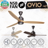 NSB FAN OVIO 42 INCH DC MOTOR CEILING FAN 6 SPEED C/W Remote Control