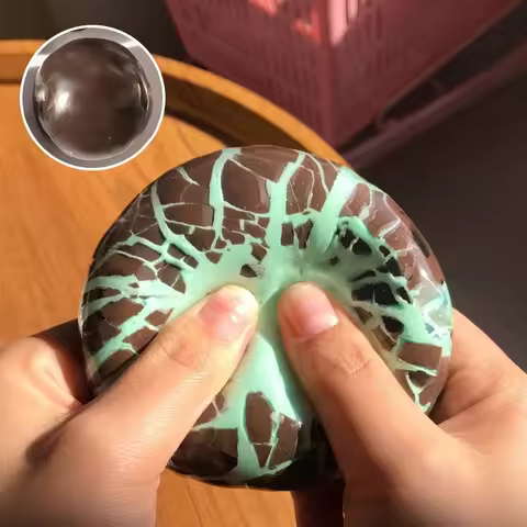 Mint Dark Chocolate Handmade Ball Anti Stress Squeeze Sensory Fidget Mint Black Crispy Ball Stress R