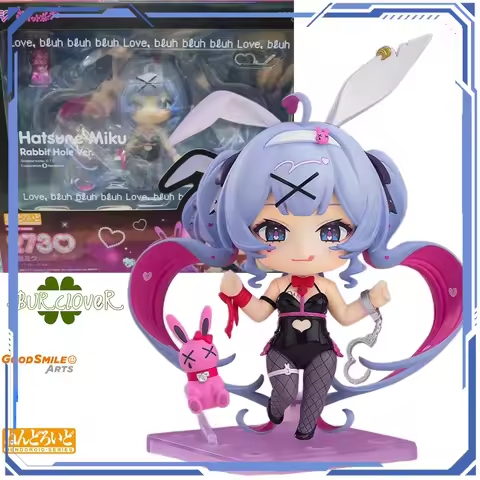 GSC Original Nendoroid Series Hatsune Miku Rabbit Hole Assembly Model Toys Anime character figurines