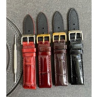 Orient watch strap with bamboo crocodile leather strap size 18mm, 20mm, 22mm with free accessories, 