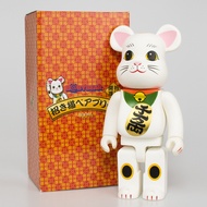 400% 28cm Lucky Fortune Cat Bearbrick Action Figures Model Toy