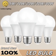 E27 LED BULB 5W/10W/20W/30W/40W Energy Saving LED Bulb White Light High Brightness LED Bulb Light
