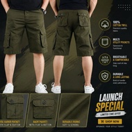 Men’s 6 Pocket 2 Quarter Cargo Short Pant – Comfortable Outdoor & Casual Wear