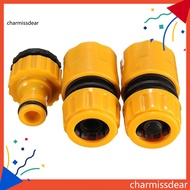 CHA 3Pcs 1/2Inch 3/4Inch Garden Water Hose Pipe Fitting Quick Tap Connector Adaptor