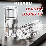 [Set of 6] Shooter HIKARU Glass Wine Glasses with Super Beautiful Quantum Pattern, Capacity 30ml DT2