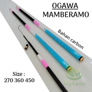 Ogawa Mamberamo 270 360 450 Long Segment Tile Rod Carbon Action 6h Rigid Fishing Rod Lightweight Tile For Fishing Cork Super Strong And Quality
