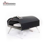 Best 16 Inch Italian Pizza Oven with Built-In Thermometer Manually Rotate Gas Type Household Foldabl