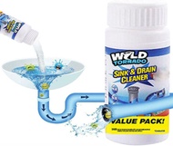 Original wild tornado powerful sink &amp; drain cleaner high efficiency unclog drainage clog remover and cleaner liquid sosa dran decloger baradong lababo gleam liquid drain sosa super remover pipeline toilet to clear dissolves grease Clog Remover