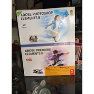 Original DVD box Adobe Photoshop Elements 8 and Adobe Premiere Elements 8 Fullbox