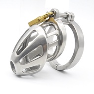 2021 Stainless Steel Male Chastity Device Chastity Belt Cock Cage Penis Ring Men's Virginity Lock Cock Ring A200