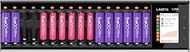 LIMETA 16 Bay AA AAA Battery Charger LCD Display USB Fast Charging Discharge Function for Rechargeab