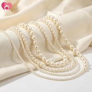 6 Rolls Imitation Pearl Chain Set Round Pearl Bead String Lightweight Bead String SHOPSKC8399