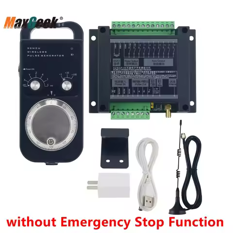 Maxgeek XCMCU XCWGP-06 6-Axis Wireless MPG Manual Pulse Generator CNC MPG without Emergency Stop Fun