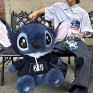 35cm -60cm Stitch 626 Stuff Toy Disney Stitch Bib Pants Sweatshirts Plush Dolls The Birthday Gift
