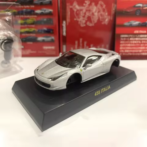 KYOSHO 1:64 Scale 458 Italia Simulation Alloy Car Model Vehicle Toys Display Gifts Decoration Collec