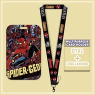 Cartoon Hero Holder Lanyard Student ID School Meal Bus Access Pickup Card Work Badge 英雄校园学生卡套挂绳儿童饭公交