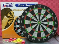 15” Family Dart Game Dart Board (Leisure Dart Board) Flocked Dart Board [Come with Colour Box Packin