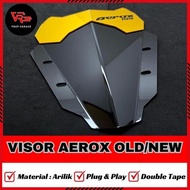 Promo VRGP VISOR AEROX OLD/NEW BLACK SOLID YAMAHA AEROX 155 VISOR/ AEROX 155 CHEAP AEROX VARIATION/ 