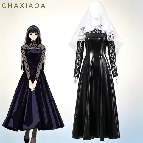 Sakamoto Days Osaragi Cosplay Costume Wedding Dress Full Set Anime Bride Veil Outfit Halloween Carni