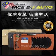Leather Auto Car Sun Visor CD Card Storage Glasses Holder