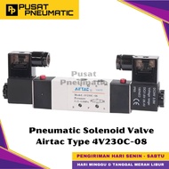 4V230C-08 Pneumatic Solenoid Valve Airtac 4V 230C-08 Solenoid Valve Switch Airtac 5/3 Way Close Cent