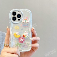3D Case for iPhone 13 Pro Max 3D Doll Cute Rabbit Bear Cartoon Soft Phone Casing iPhone 13 14 12 11 iPhone 14 Pro Max 13 Pro Max 12 Pro Max 11 Pro Max DY