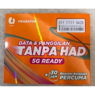 (NEW) U MOBILE PREPAID VIP TEL NUMBER - 011 1111 9426