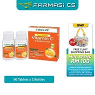 Bio-Life Non-Acidic Vitamin C & Bioflavonoids 90 Tablets x 2 Bottles EXP:08/2027 [ Farmasi CS ]