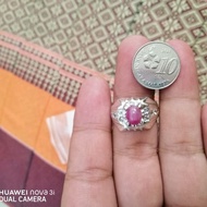 cincin perak delima cindai burma asli bajet