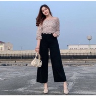 Celana Panjang Highwaist Kulot J23 Baggy Loose Jeans Wanita Celana Kulot Longgar Style Premium Celan