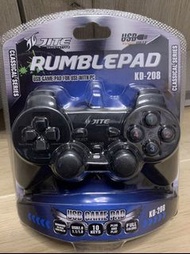 全新 PC 遊戲 Plug-in and play JITE Rumblepad USB 遊戲手掣 有線 電腦 無需安裝 餘少量