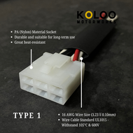 YAMAHA YZF R25/ XJ6/ FZ150i RECTIFIER/ REGULATOR SOCKET (OHTENT) 5 WIRES RECTIFIER/ REGULATOR SOCKET