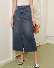 Gemy Denim Skirt - กระโปรงยีนส์  (พร้อมส่ง)