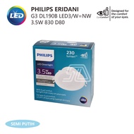 Philips Downlight Emws G3 DL190B LED3 D80 3.5W 840 WH SNI