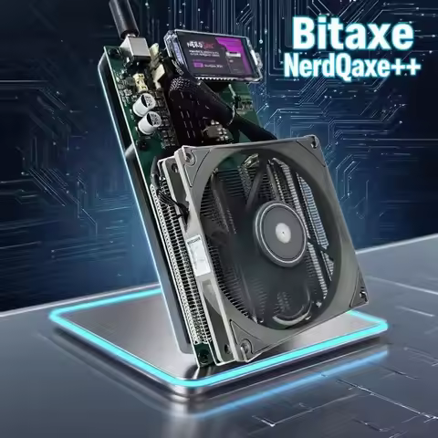New Arraive NerdQaxe++ 4.8TH/s 78w Bitcoins Miner 4 PCS BM1370 Asic Chip Solo BTC miner With PSU Btc