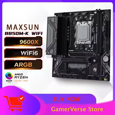 MAXSUN B850M-K WIFI 6 Motherboard pc Motherboard DDR5 Support CPU AM5 9500F/9600X/7500F AMD B850/AM5