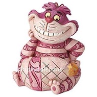 英國直送 Enesco Jim Shore Disney Traditions 系列迪士尼 Alice in the Wonderland 愛麗絲夢遊仙境 Cheshire 妙妙貓石材樹脂迷你裝飾擺設