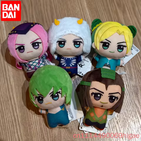 Genuine Bandai Banpresto Jojo Bizarre Adventure Stone Ocean Keychain Cute Kujo Jolyne Soft Stuffed P