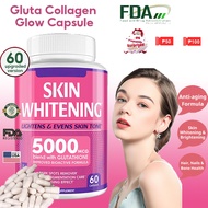 Skin Whitening Capsule Glutathione Collagen Glow Supplements Gummies Vitamin C Glutathione FDA Appro