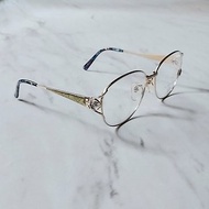 普 普 年 代 • 法 國 Carven 鈦 金 屬 • 三 角 鏡 腳 古董眼鏡