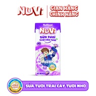 (Có Thẻ Đổi Quà) Thùng 48 hộp NuVi Thức uống Sữa Tươi Lúa Mạch Vị Cacao/ Sữa Chua Dâu/ Sữa Trái Cây