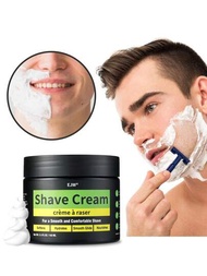 Crema de afeitar para hombres - cuidado de barba, protege contra irritación y quemaduras de navaja, 5.3 fl oz (paquete de 1)