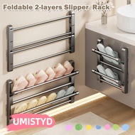 UMISTYDREAMUM9U Simple Shoe Rack, Drainage Non Perforated Wall-mounted Rack, Multifunctional Foldabl